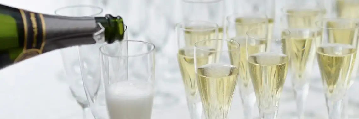 Champagne fejring