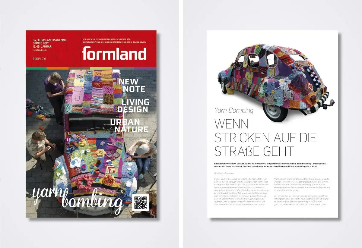 Case Formland yarn-bombing 4 - Clockwork Reklamebureau